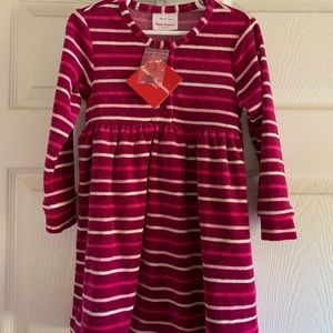 Hanna Andersson Red Velvet Stripes Dress